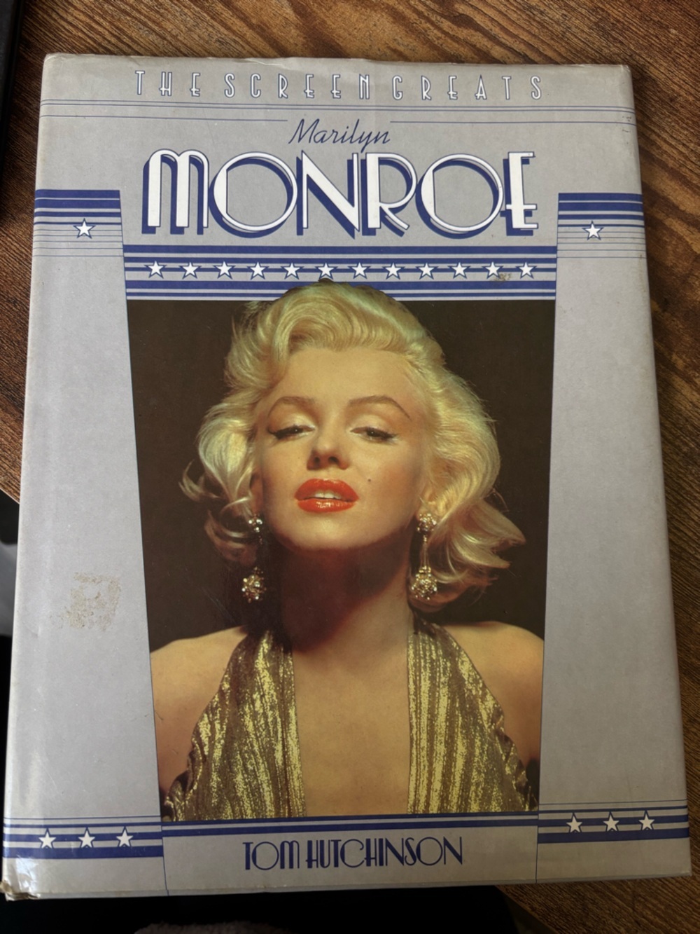 Marilyn Monroe Hardcover Photo Book - Iconic Gold & Red Cover